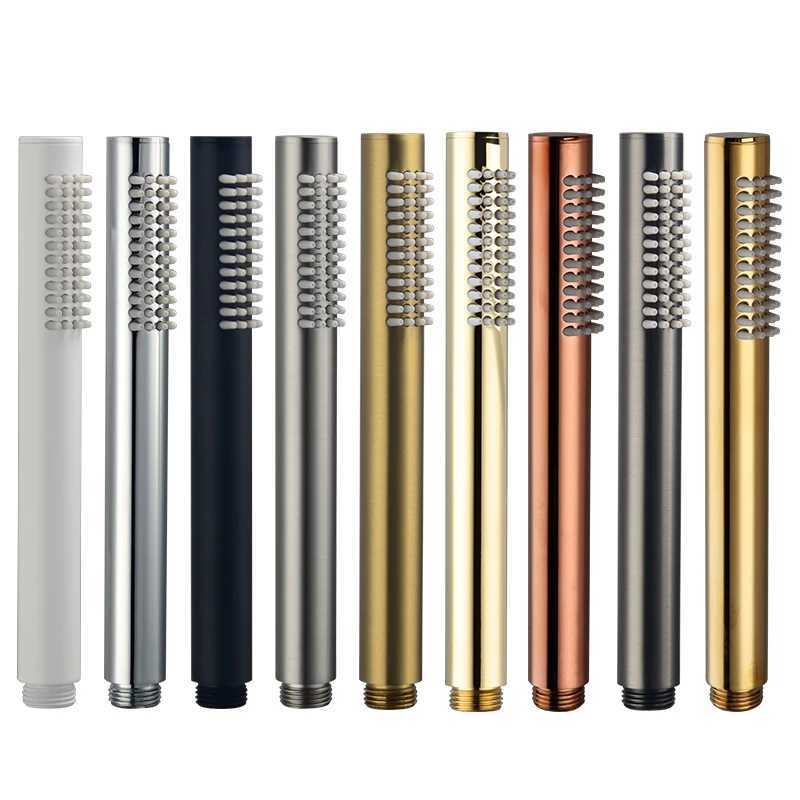 Brass Handheld Shower Head Brushed Golden Hand Held Shower Sprayer Nickel Bath Sprinkler Matte Black Rose Gold Handshower Chrome C251220