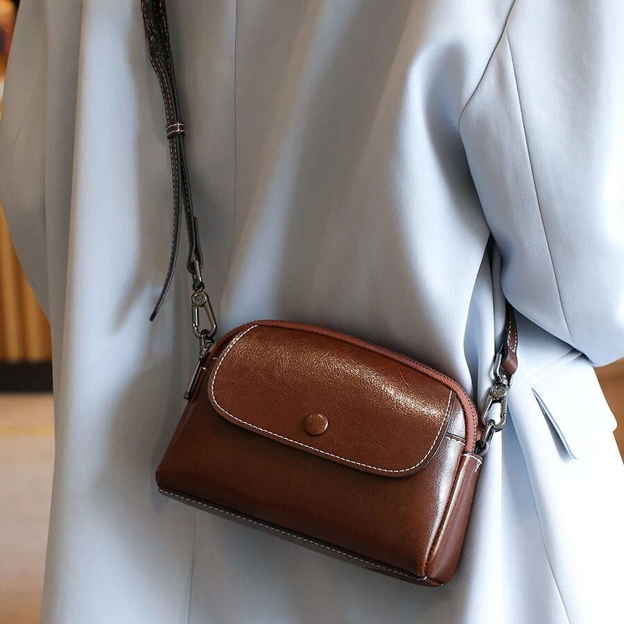 YANATARI Mini Small Genuine Leather Vintage Crossbody Bag Luxury Phone Shoulder Mobile Bag For Women tote bag