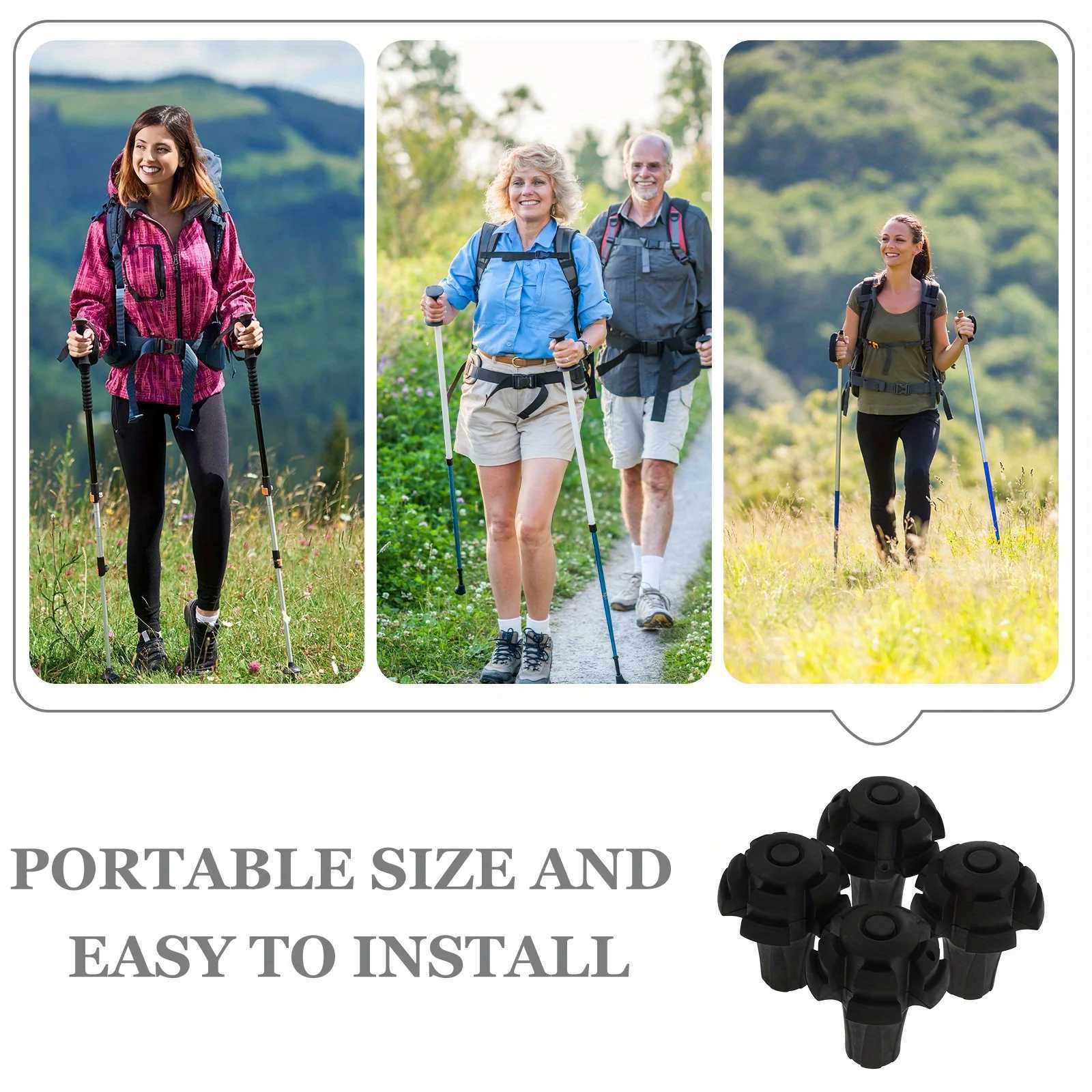 4pcs trekking pole protective cover used for walking stick pedal pad hiking and camping accessories outdoors G251220