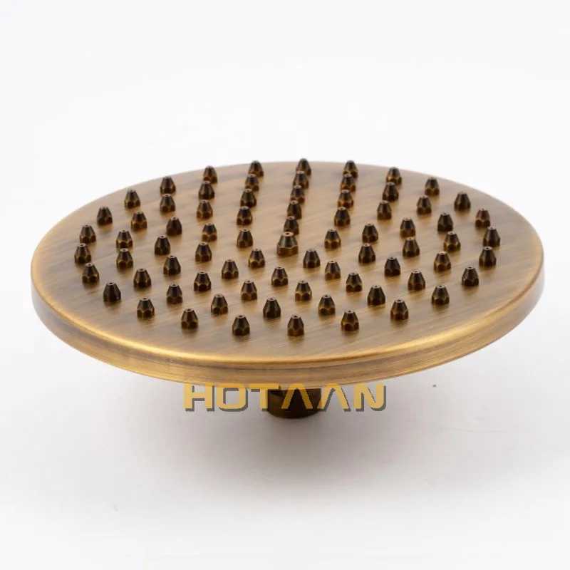 8 inch 20x20cm Round OverHead Rain Shower Head Copper Shower Head Anitque Brass Bathroom ShowerChuveiro YT-5113 C251220