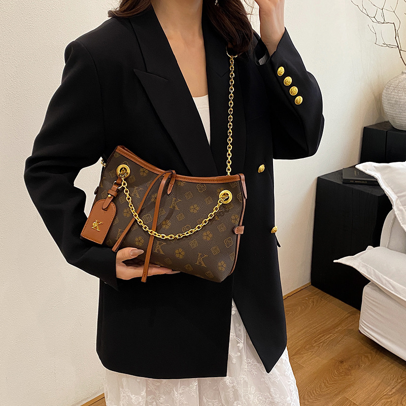 New Fashion Large Capacity Printed Pu Cross-Body Bag High Quality Shoulder Bag