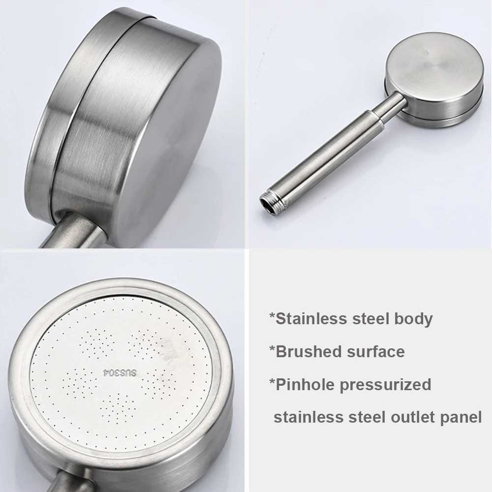 Stainless Steel Shower Head Set 304Showering And Bathing Handheld High-pressure Shower Head Set For Home Use Bathroom Accessory C251220