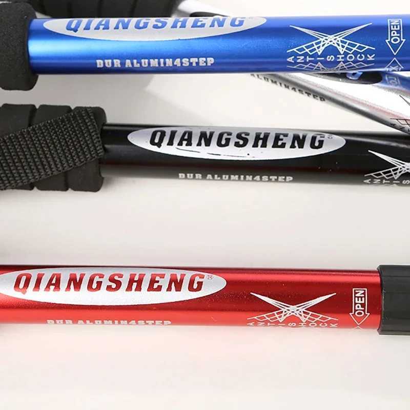 Aluminum Alloy Adjustable Height 52-110cm Hiking Poles for Outdoor Camping Mountain Climbing Travel Straight/T Handle Option G251220