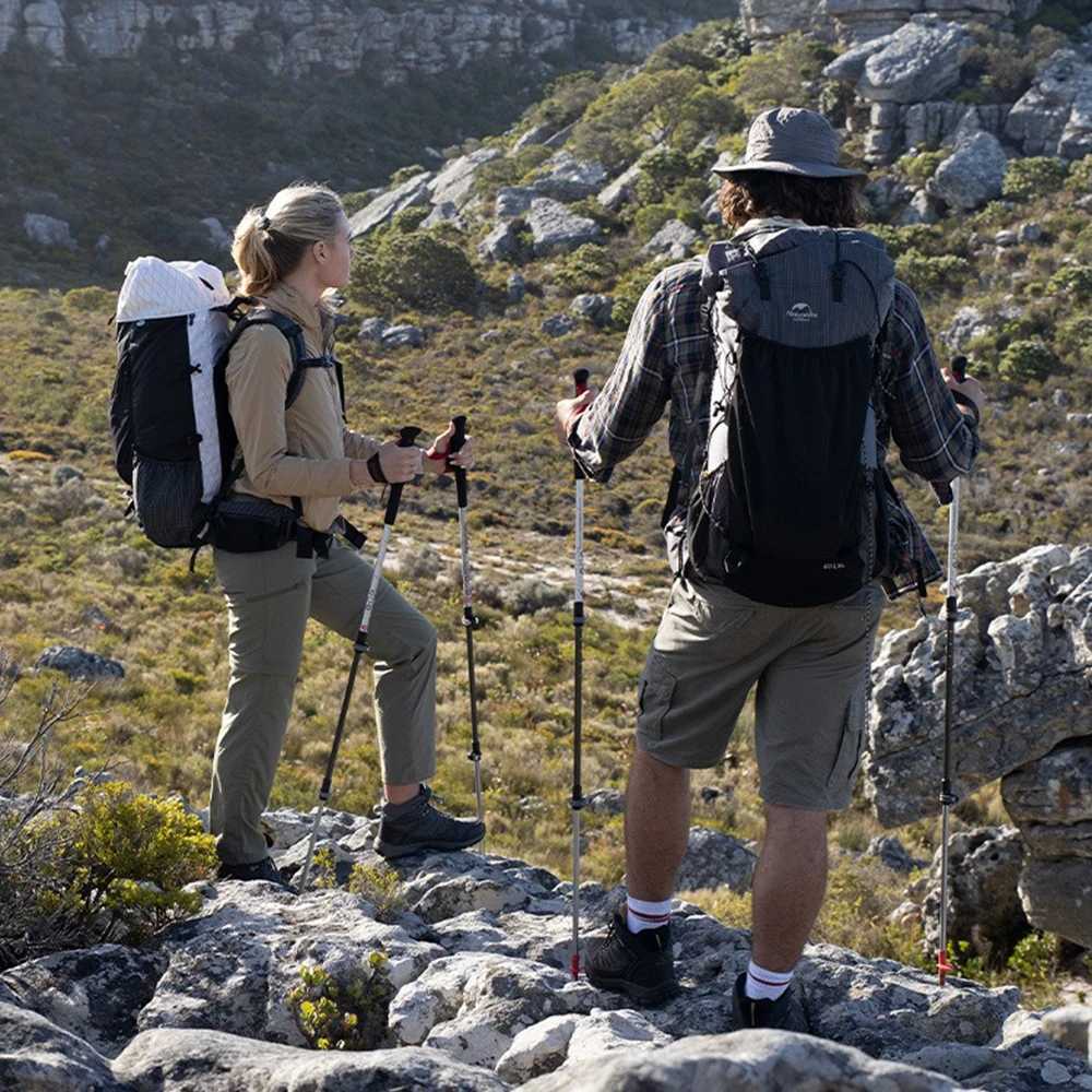 Naturehike Trekking Poles Shock Absorption Walking Sticks Telescopic Foldable Ultralight Adjustable Hiking Cane Camping Pole G251220