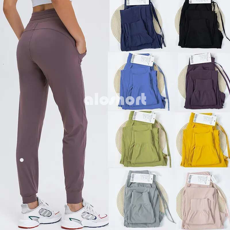 2026 New Womens jogger Sport luluity lemonive sets Yoga Outfit Naked Gym Sweatpants luluity lemonive short Mens Elastic Waist luluity lemonive legging yoga pants