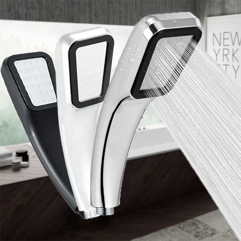 300 Holes High Pressure Rainfall Shower Head Water Saving 3 Color Chrome Black White Sprayer Nozzle Bathroom Accessories C251220