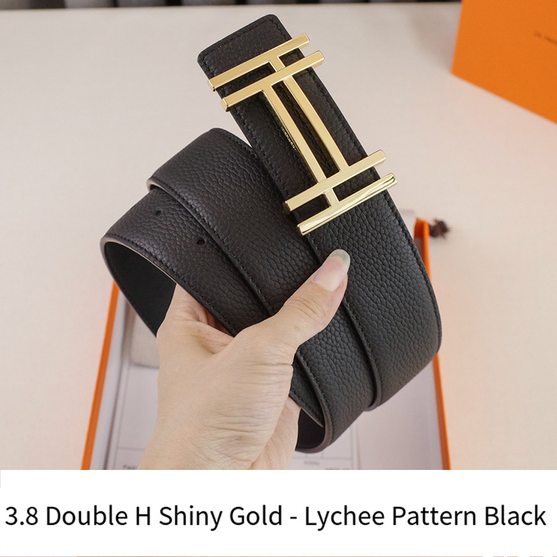 New Fashion Leather Pleasing Wonderful Terrific Belts Dress Belt for Men Women Brand Double H Buckle Z250919