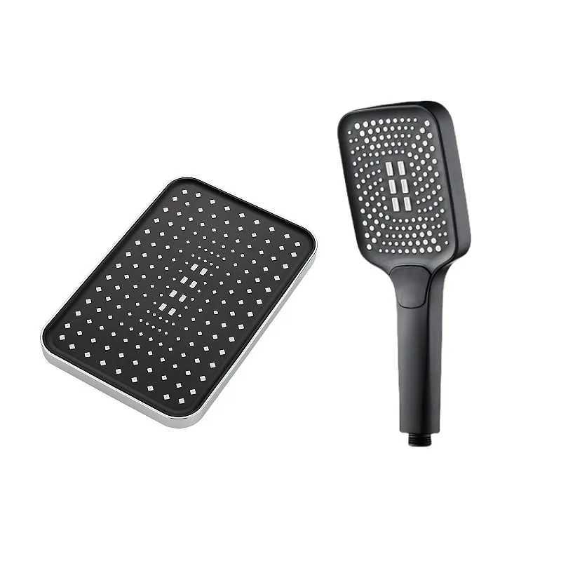 Rainfall Shower Head Large Flow Supercharge Showerhead 4 Mode Adjustable Sprinkler Faucet Replacement Parts Bathroom Accessories C251220