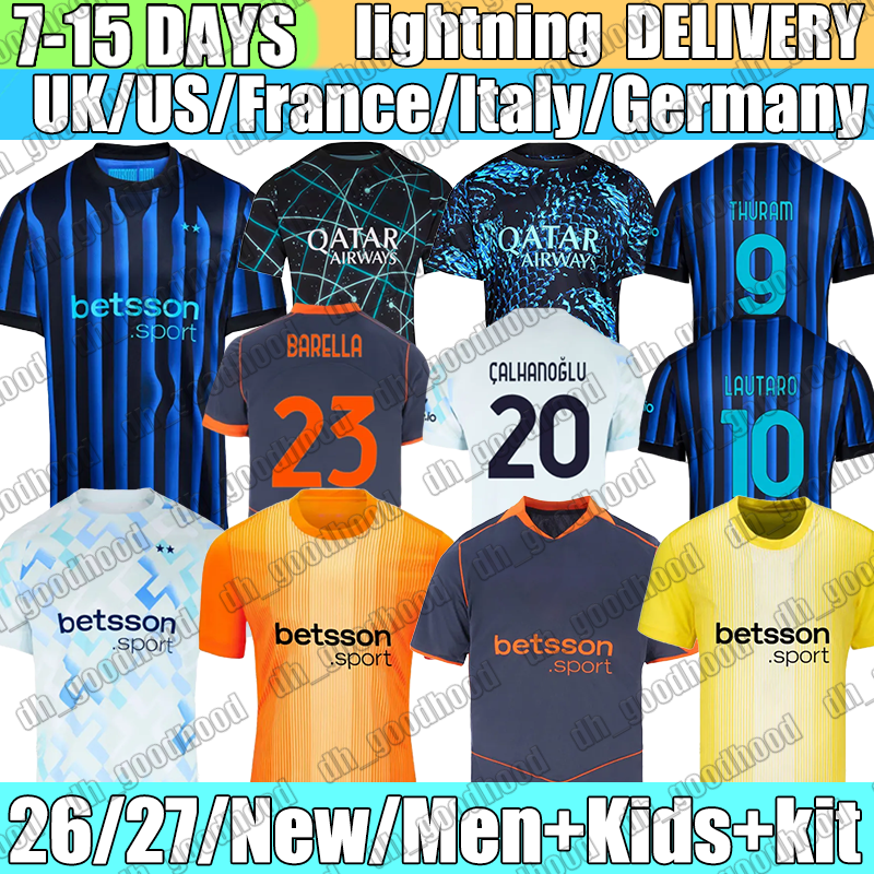 New maglia inters millan BASTONI LUIS HENRIQUE LAUTARO THURAM Soccer Jerseys FRATTESI DUMFRIES PAVARD Calhanoglu 2026 Football Shirt Mens kids kit uniform
