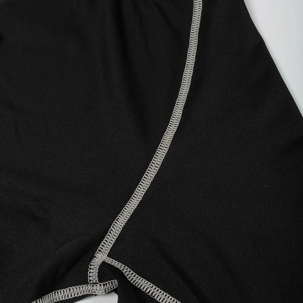 Mens Quick Dry Running T-shirt Workout Compression Shirt Turtleneck Long Sleeve Rash Guard Gym Base Layer Athletic Undershirt 251219