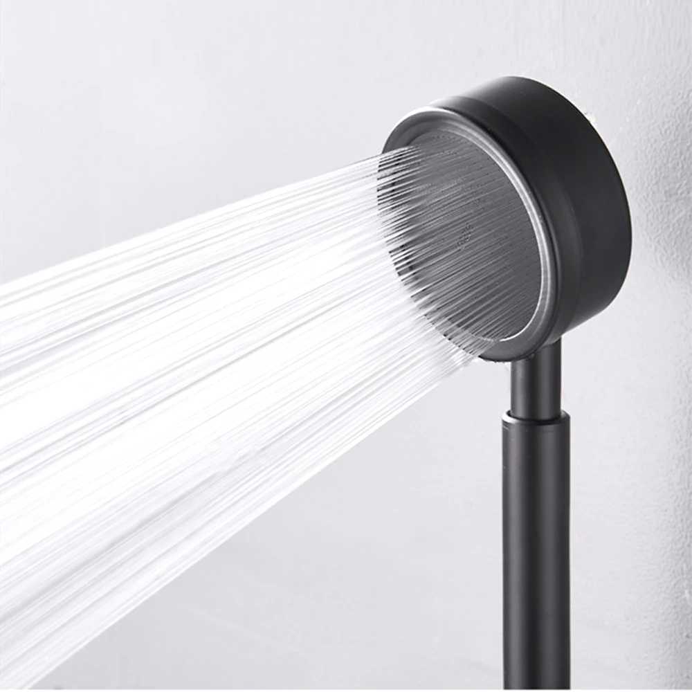 Black Stainless Steel Shower Head Fall resistant Durable High Pressure Showerhead for Bathroom Handheld Water Saving Shower Set C251220