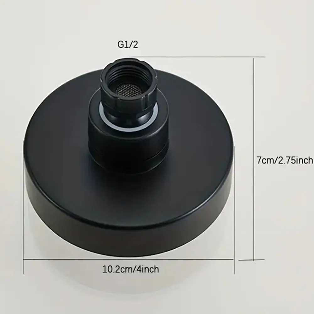 4 Inch Wall Mounted Shower Faucet Rotatable Compact And Lightweight Adjustable Shower Head Shower Top Spray C251220