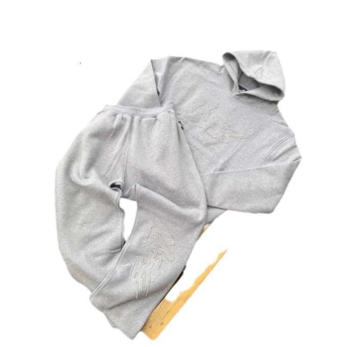 Hip Hop NOFS New European and American Street Y2K Trend Foreign Trade Letter Patch Long Sleeve Sports Casual Sweatshirt Set