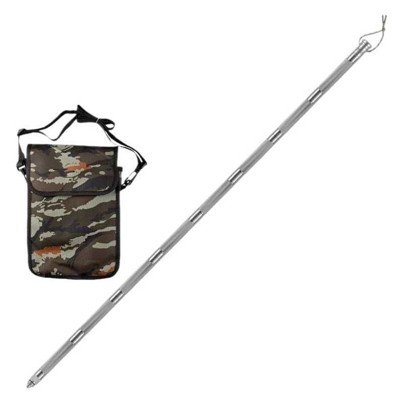 CEOI GWOK Adjustable Foldable Trekking Poles Compact Hiking Sticks for Mountain Climbing Walking Multifunctional Walking Sticks G251220