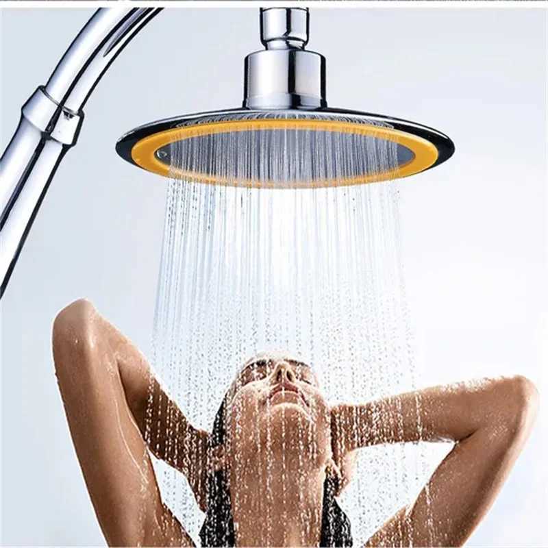 1pc 4/6 Inch High Pressure Shower Head 360 Adjustable Large Round Rainfall Sprayer Hand Held Shower Head Bathroom Accessories C251220