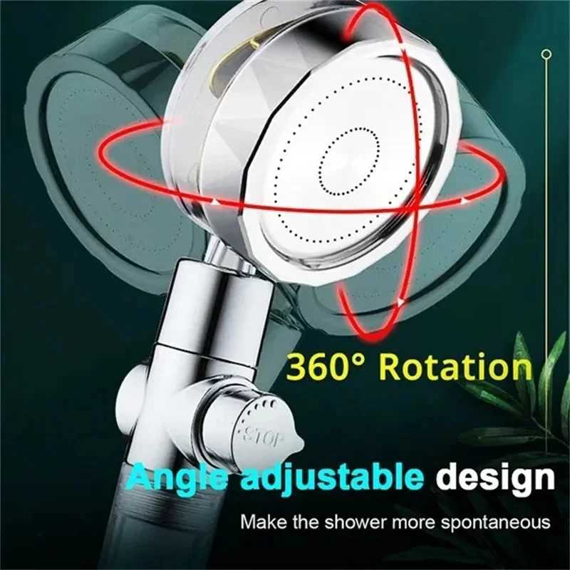 Shower Head High Pressure Water Saving Shower Pommeau De Douche One-key Stop Water Massage Shower Head for Bathroom Accessories C251220