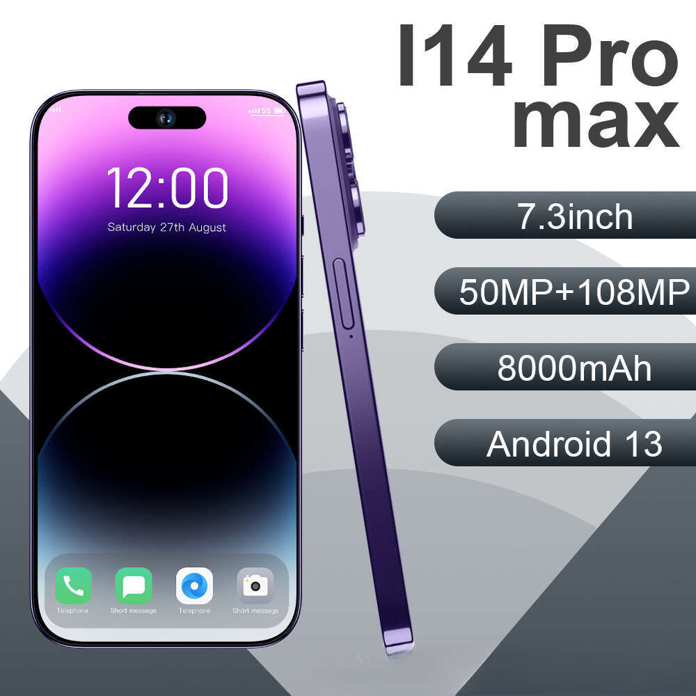 Renowned brand cross-border exclusive smartphone i14 Promax large screen 16+1T memory, brand new 4G smart Android phone