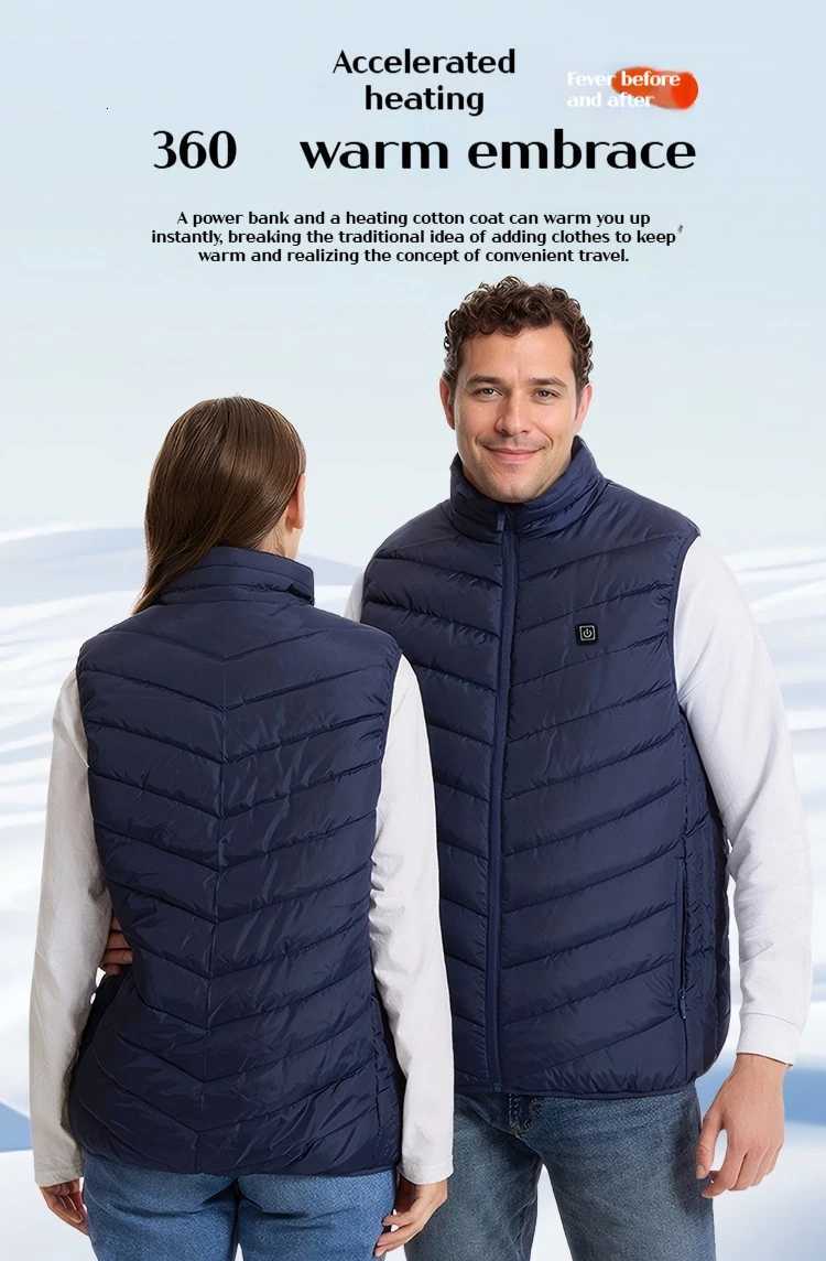 Heated Vest USB Rechargeable for Men Women Intelligent Heating Vest with Constant Warmth Washable Winter Thermal Vest Gift S-8XLT251220