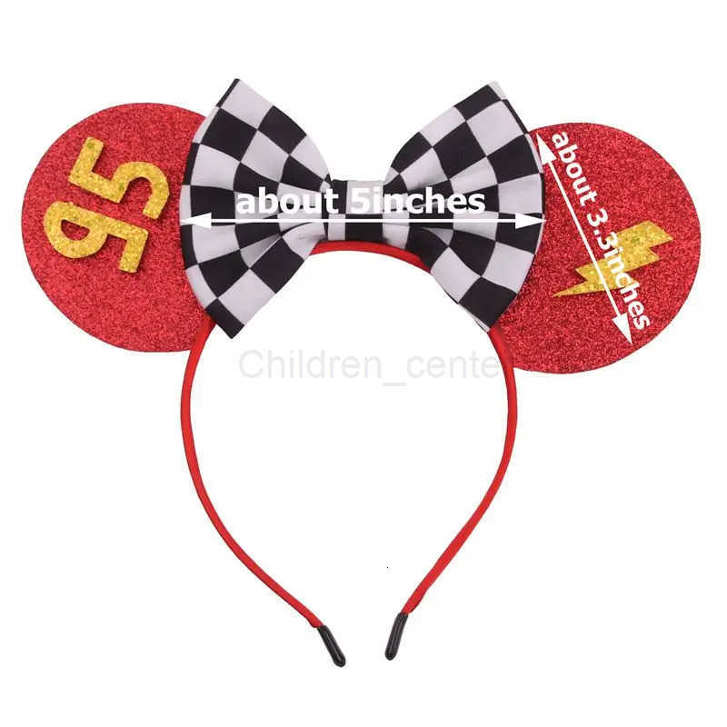Disney Pixar Cars Ears Headbands for Girls Kid Lightning McQueen Hairband Cars on the Road Mater Headwear Women Hair Accessories H251220