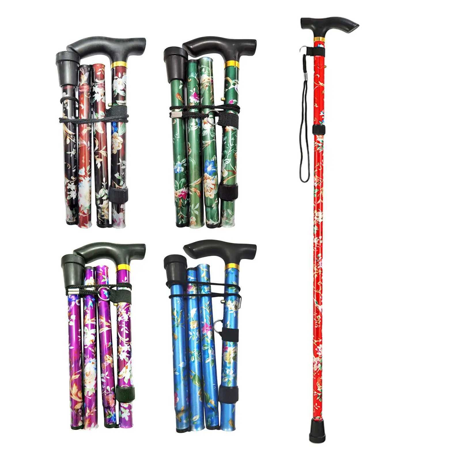 Trekking Poles Folding Hiking Stick Collapsible Hiking Poles Trekking Stick Walking Poles Nordic Walking Sticks G251220