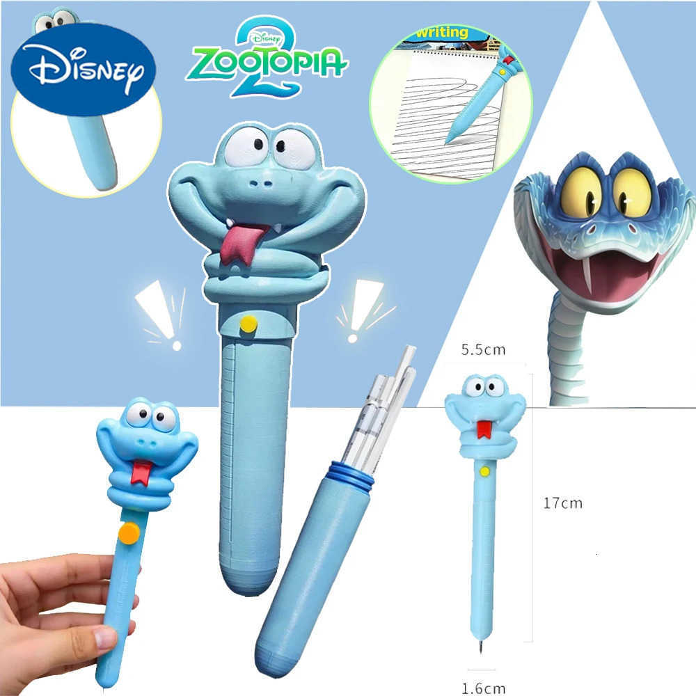 Disney Zootopia 2 Gary Pen holder Snake Writing Serum Pen Nick Judy Gary One Snake Pendant Peripherl Christmas Birthday Gifts H251220