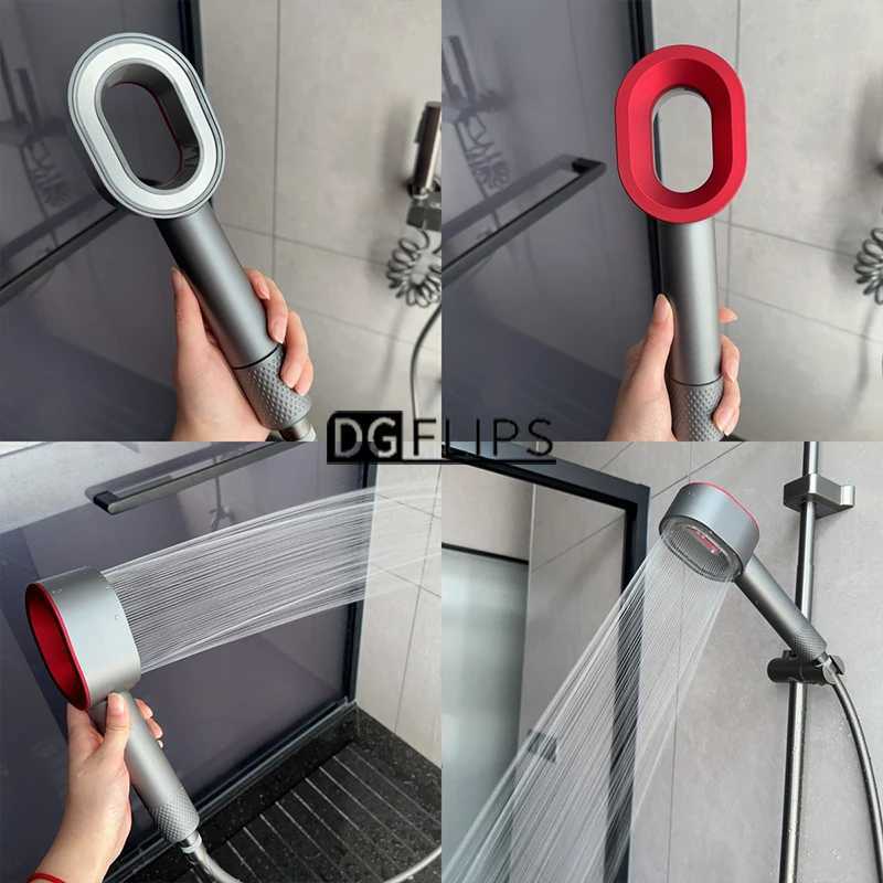 Filter Shower Head High Pressure Beauty Grey Showerhead Filtration Purification Bathroom Accessories Filtered Water Saving C251220