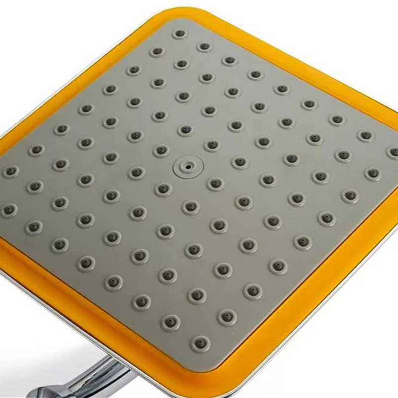 9 Inch Rotate 360 Degree Bathroom Rainfall Shower Head ABS Chrome Water Saving Shower Extension Arm Hand Held Shower Head Thin C251220