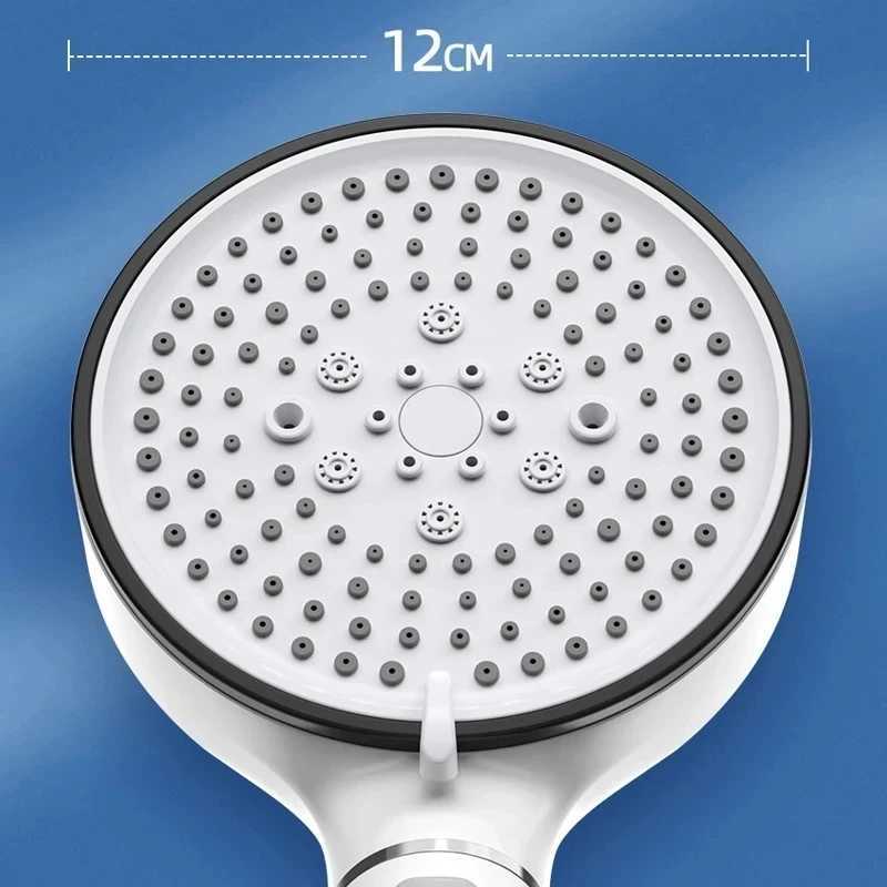 5 Modes High Pressure Shower Head Anti Limestone Filter Hygienic Remove Calcario Shower with Holder and Hose Bath Accessories C251220