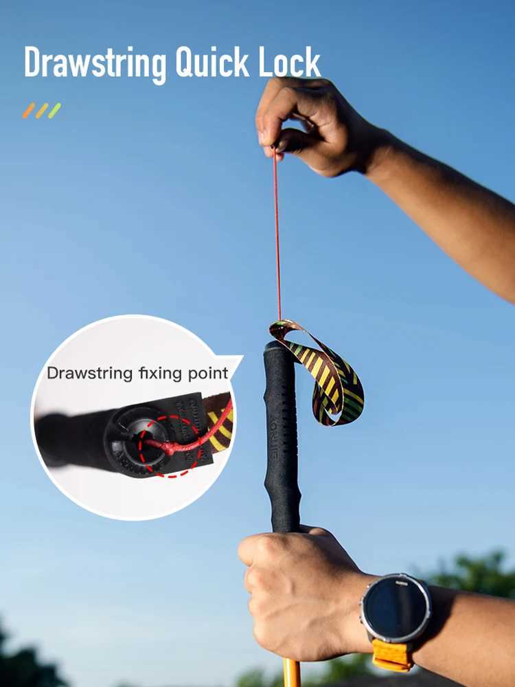 AONlJlE E4204 New Carbon Fiber Trekking Poles Outdoor Collapsible Hiking Sticks for Women and Men G251220