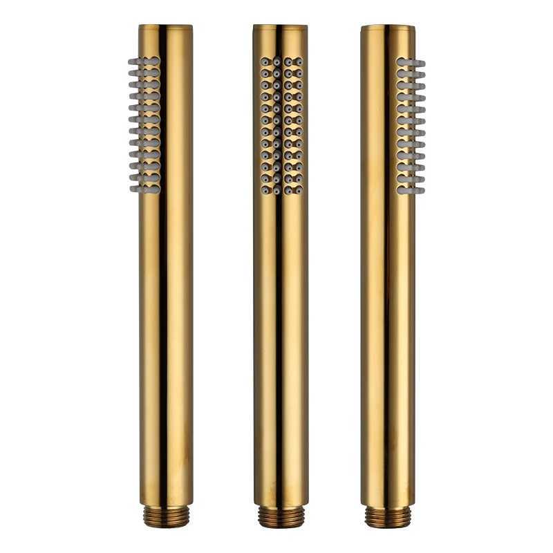 Brass Handheld Shower Head Brushed Golden Hand Held Shower Sprayer Nickel Bath Sprinkler Matte Black Rose Gold Handshower Chrome C251220