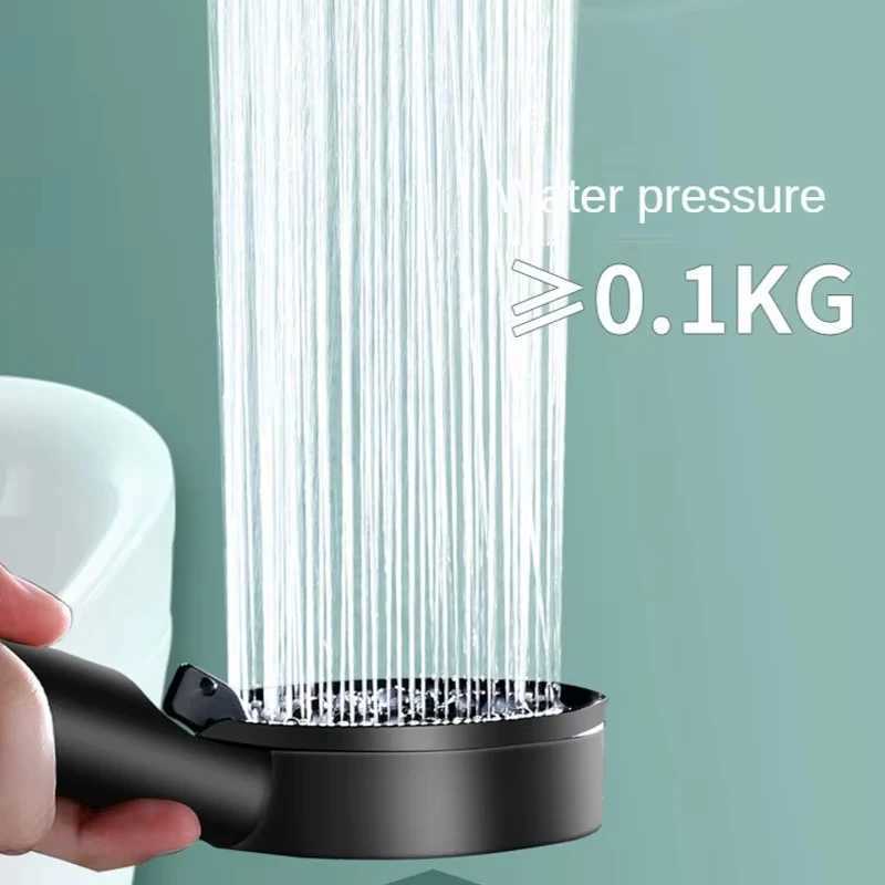 Booster Shower Head Adjustable High Pressure Water Massage Shower Head Home Handheld Sprayer Bathroom Supplies 5 Modes C251220