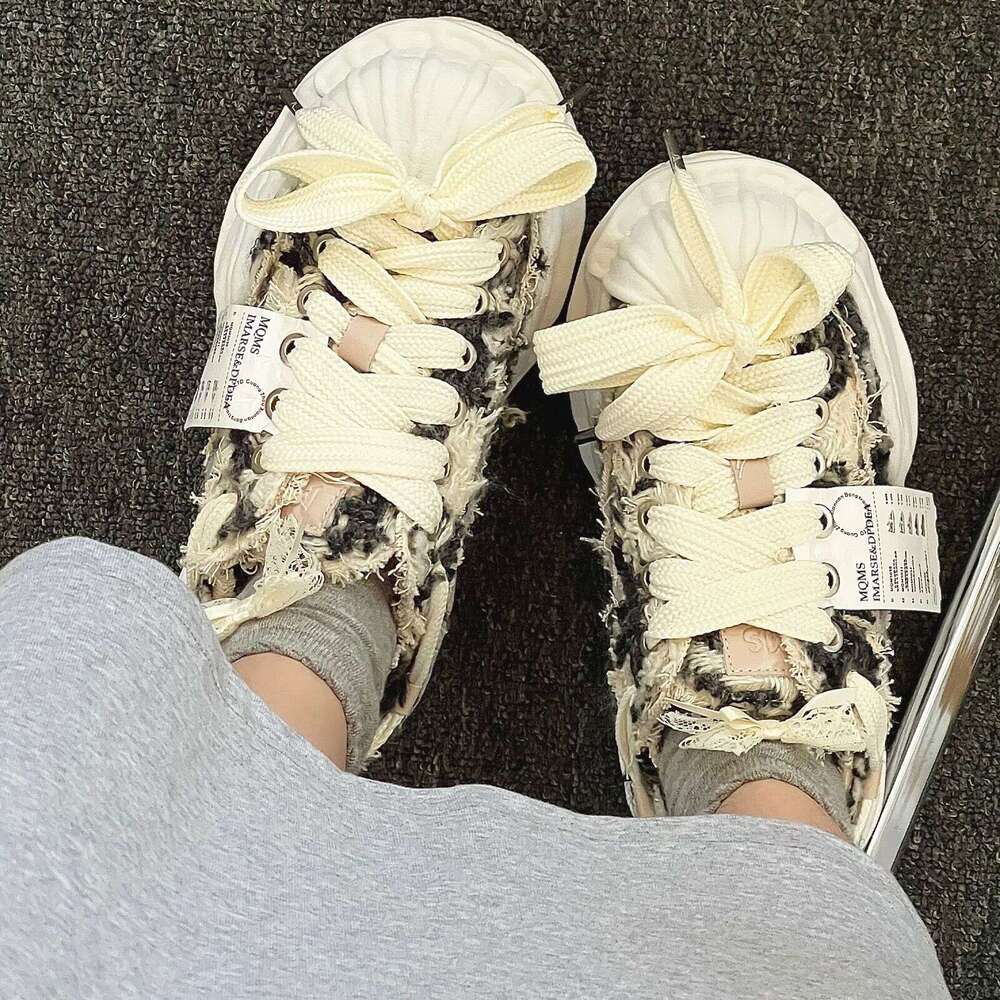Designer brand Shoe Shopping Receipt: Deconstructed Dissolving Versatile Trendy Sneakers, Thick-Soled Height-Increasing Shoes, Unisex Couple Shoes