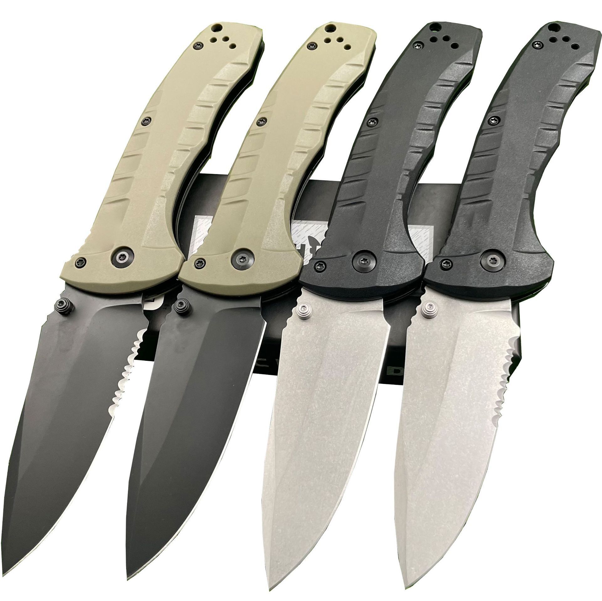 980 Seriers Outdoor Folding Knife, Jungle Survival Tactical Pocketknives, couteau fixed blade knife Utility Full Blade/ Serrated Blade pocket knife De