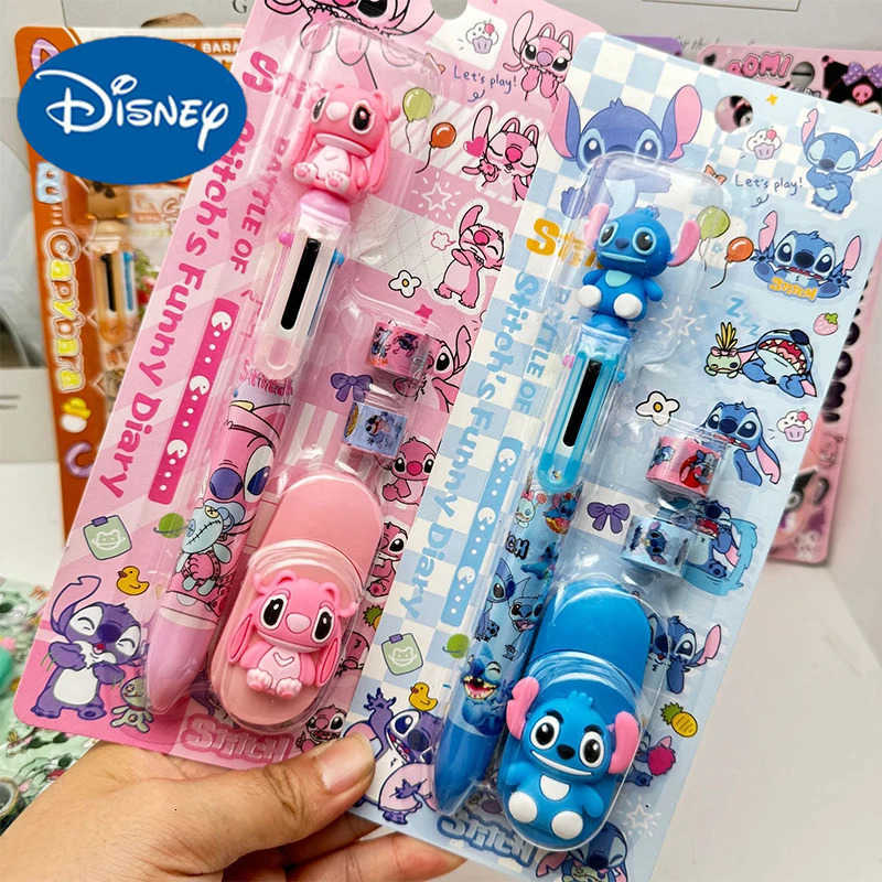 Disney Wholesale Stitch Stationery Set Colors Ballpoint Pen Correction Tape Stitch Tape Stitch Notebook Girl Christmas Gift H251220