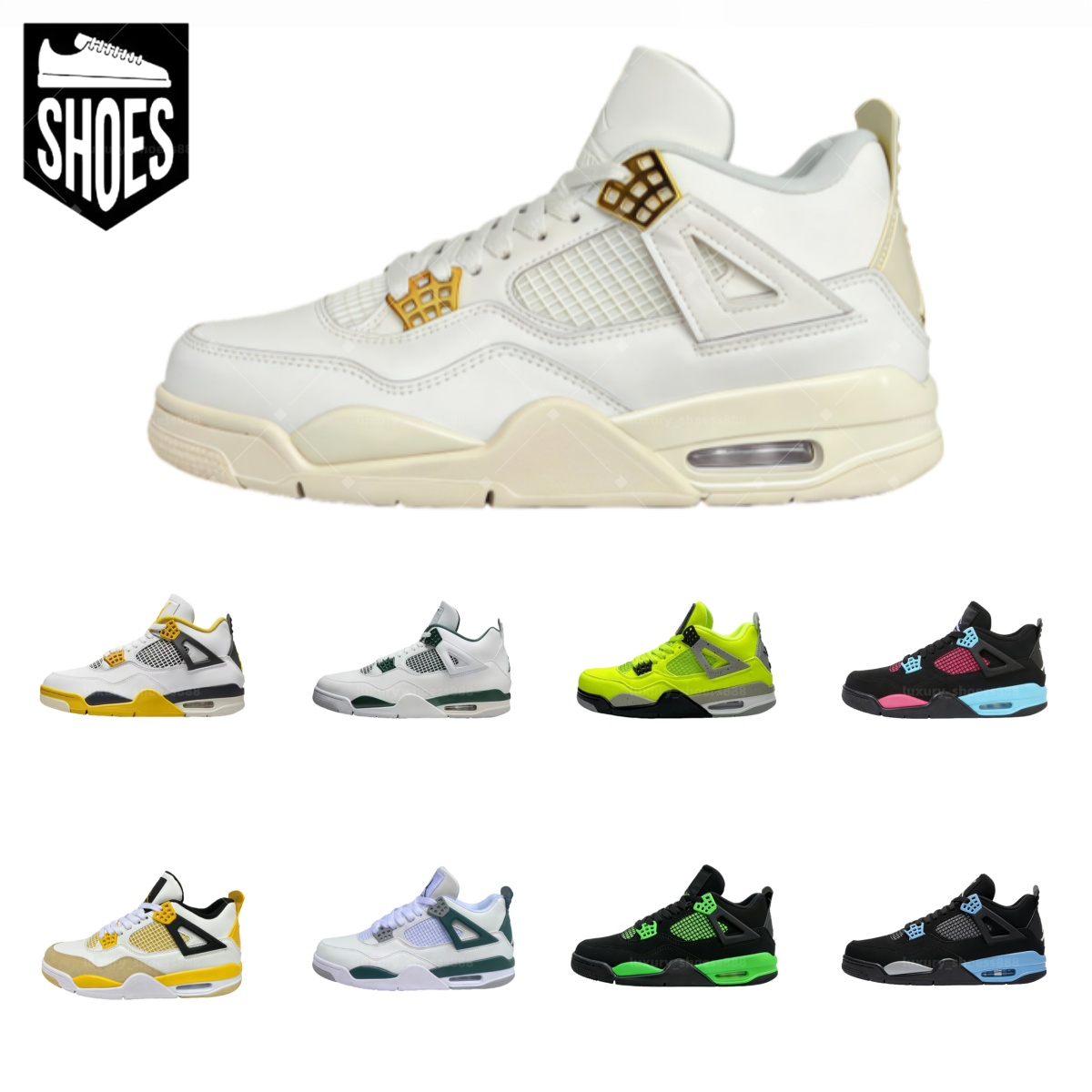 Designer New Style Generation 4 Casual Shoes High Elasticity Breathable Basketball Shoes High Quality Fabric Soft And Wear Resistant Sole Eu36-47