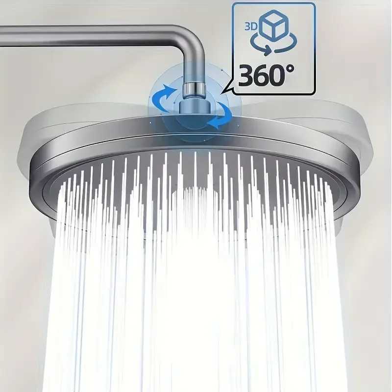 High Pressure Top Rain Shower Heads 6 Modes Rainfall Shower Head Bathroom Shower Faucet Accessories With Filter C251220