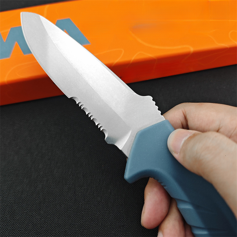 BM 18040 Portable Survival Fixed Blade Knife with Sheath D2 Steel Blade Nylon Fiber Handle EDC Outdoor Adventure Straight Knife