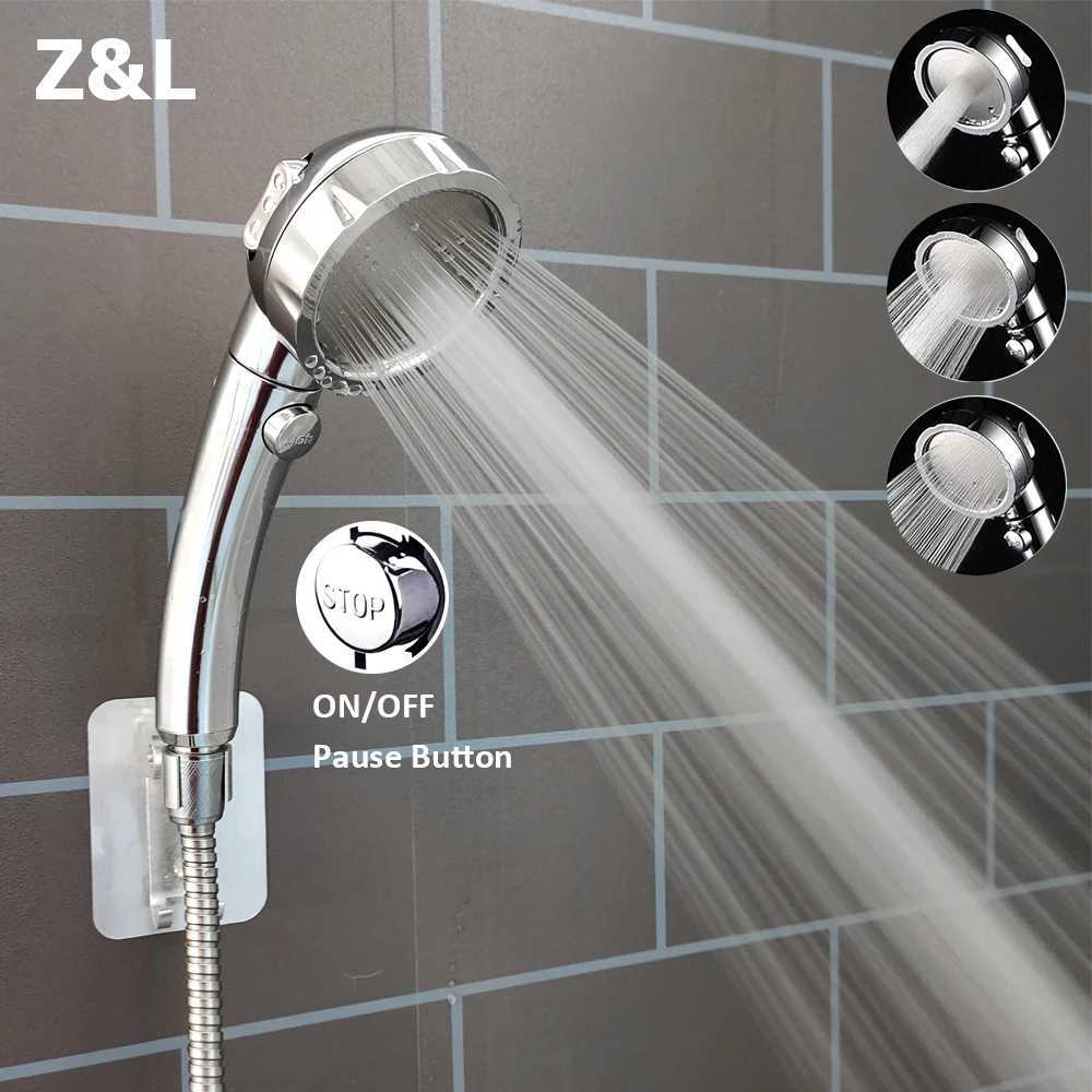 Universal Bath Showerhead High Pressure Rainfall 3 Modes Adjustable Water Saving Luxury Home Hotel Sprayer Bathroom Shower Head C251220