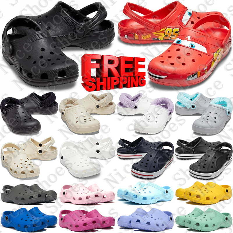 Free Shipping Designer sandals heels sandale Classic Clogs Shoes slides fur slippers furry mens womens luxury pantoufle platform sandalias sandalen sandles