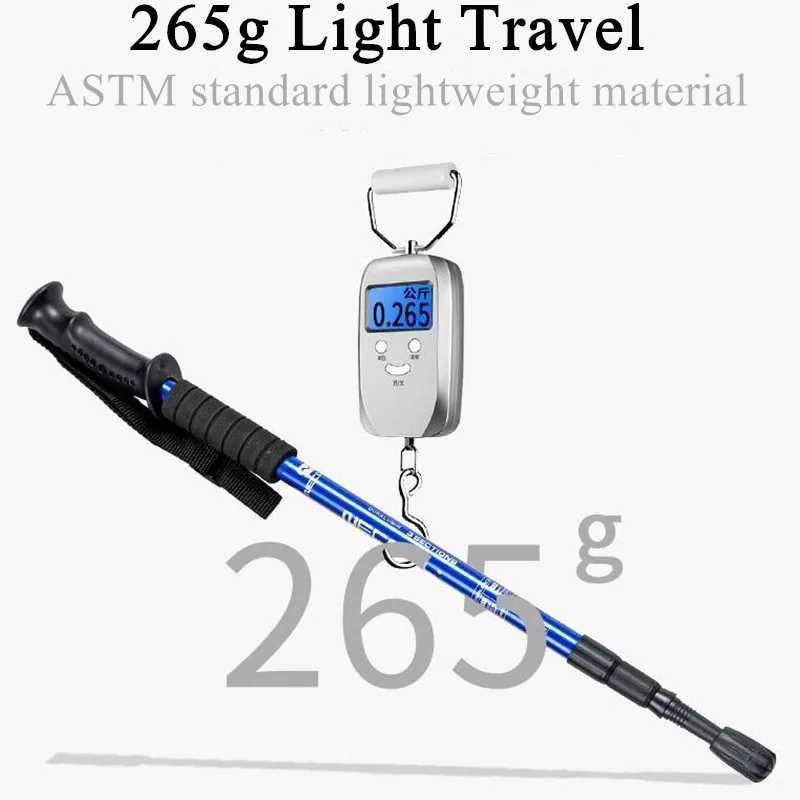 Aluminium Alloy Trekking Poles Ultralight Adjustable No slip Nordic Walking Sticks Adult Hiking Canes Telescopic Alpenstocks G251220