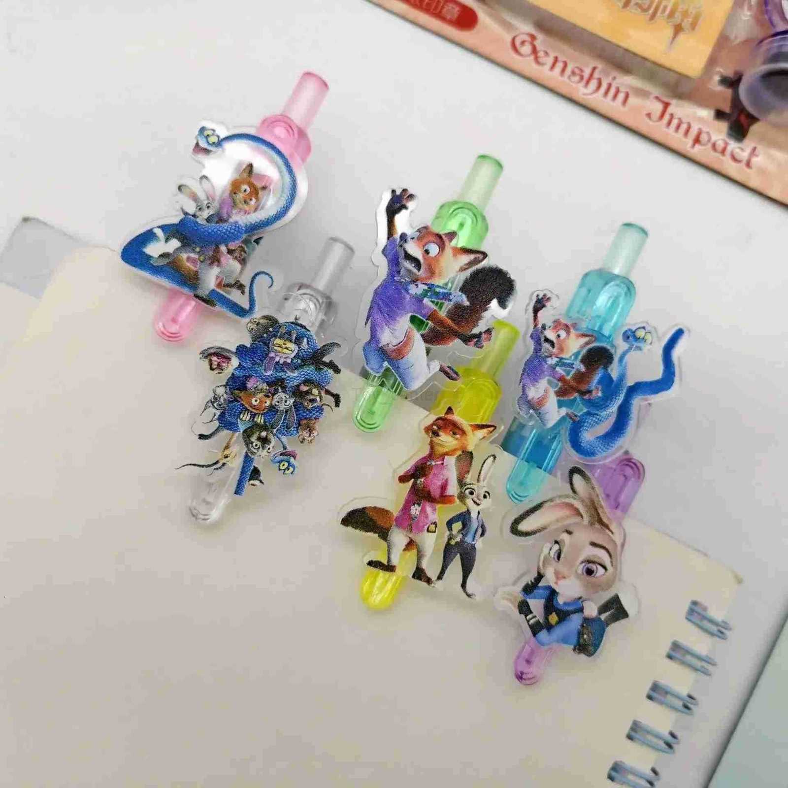 Disney Zootopia Cute Pens Disneys Judith Nick Student Kawaii School Supplies Kids Gel Pen Stationery Office Accessories Children Gift H2512201