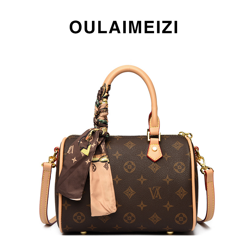 OULAIMEIZI Designer Bag 2025 New Fashionable Boston Bag Womens Retro Versatile Single Shoulder Cross body Bag