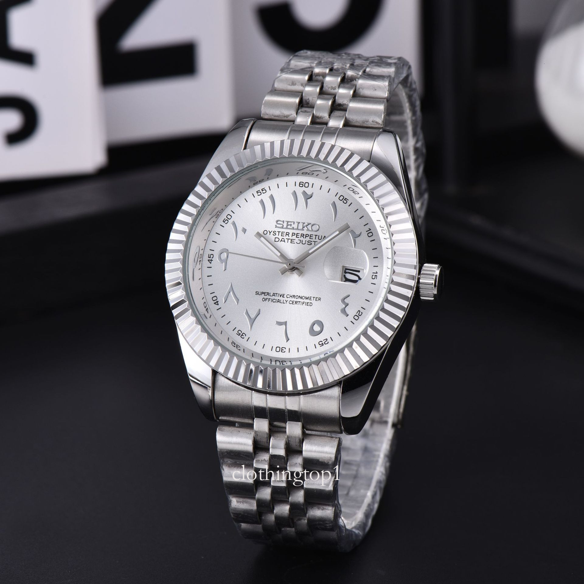 Seikowatch Man Japan Quartz Movement Grandseiko Watch Presage Splash Waterproof Wristwatch Stainless Steel Strap Auto Date Analog Clock Montre 33b