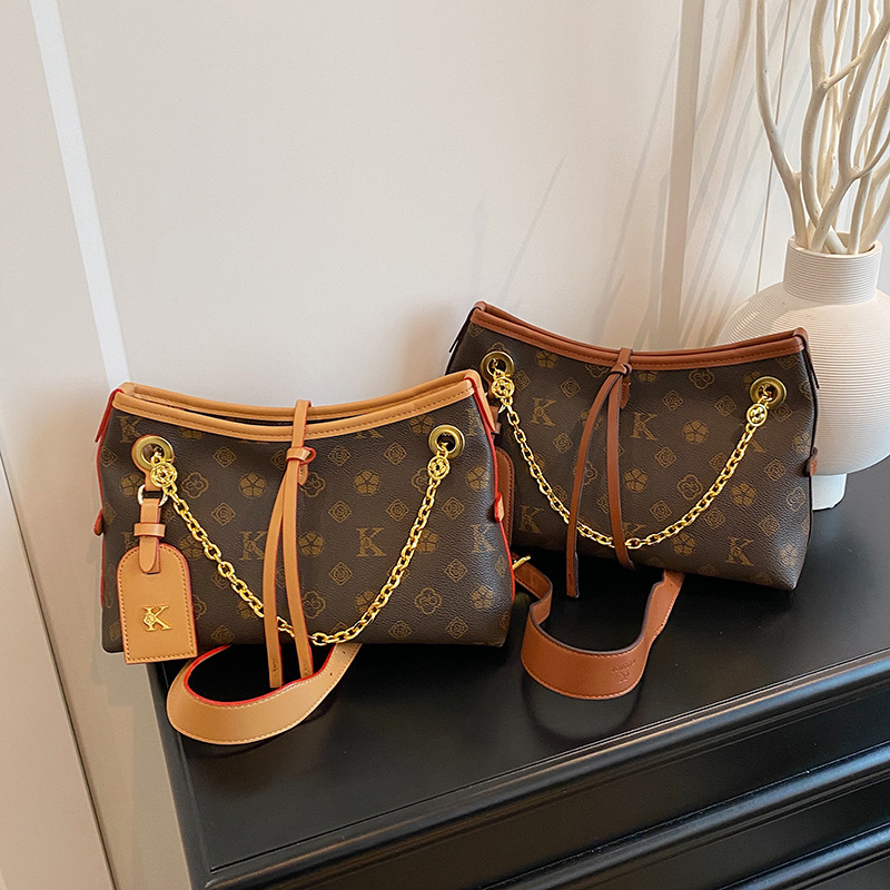 New Fashion Large Capacity Printed Pu Cross-Body Bag High Quality Shoulder Bag