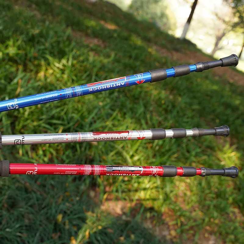 Outdoor Hiking Poles Walking Stick Strong Aluminum Alloy Material for Outdoor Hiking Camping Adventure Hiking Accessories Stick G251220