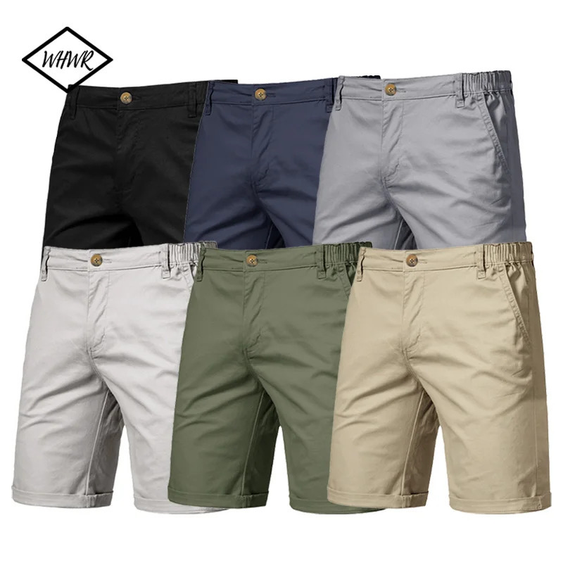 Mens Casual Suit Shorts Summer Business Knee Pants Classic Khaki American Style Streetwear Golf Beige 251219