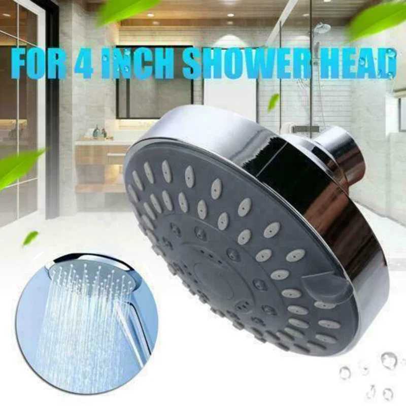 High Pressure Shower Head Sprayer 4 Inch 5 Setting Adjustable Rainfall Wall-Mounted Bathroom Fixture Faucet Replacement Parts C251220