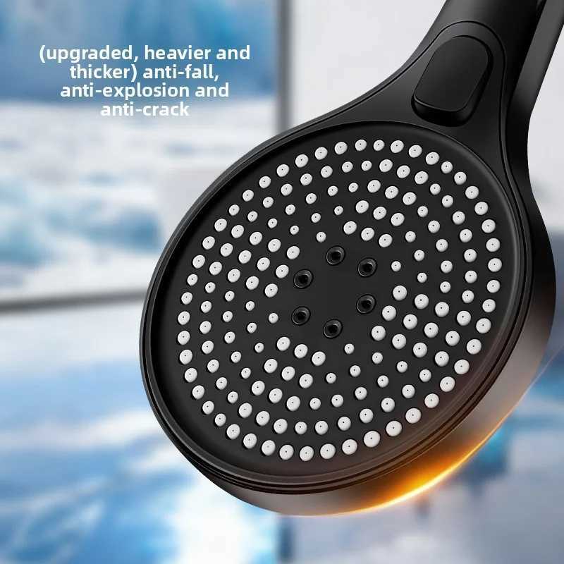 Three-mode vortex booster shower head - High-flow output anti-drop and explosion-proof self-cleaning silicone nozzle C251220