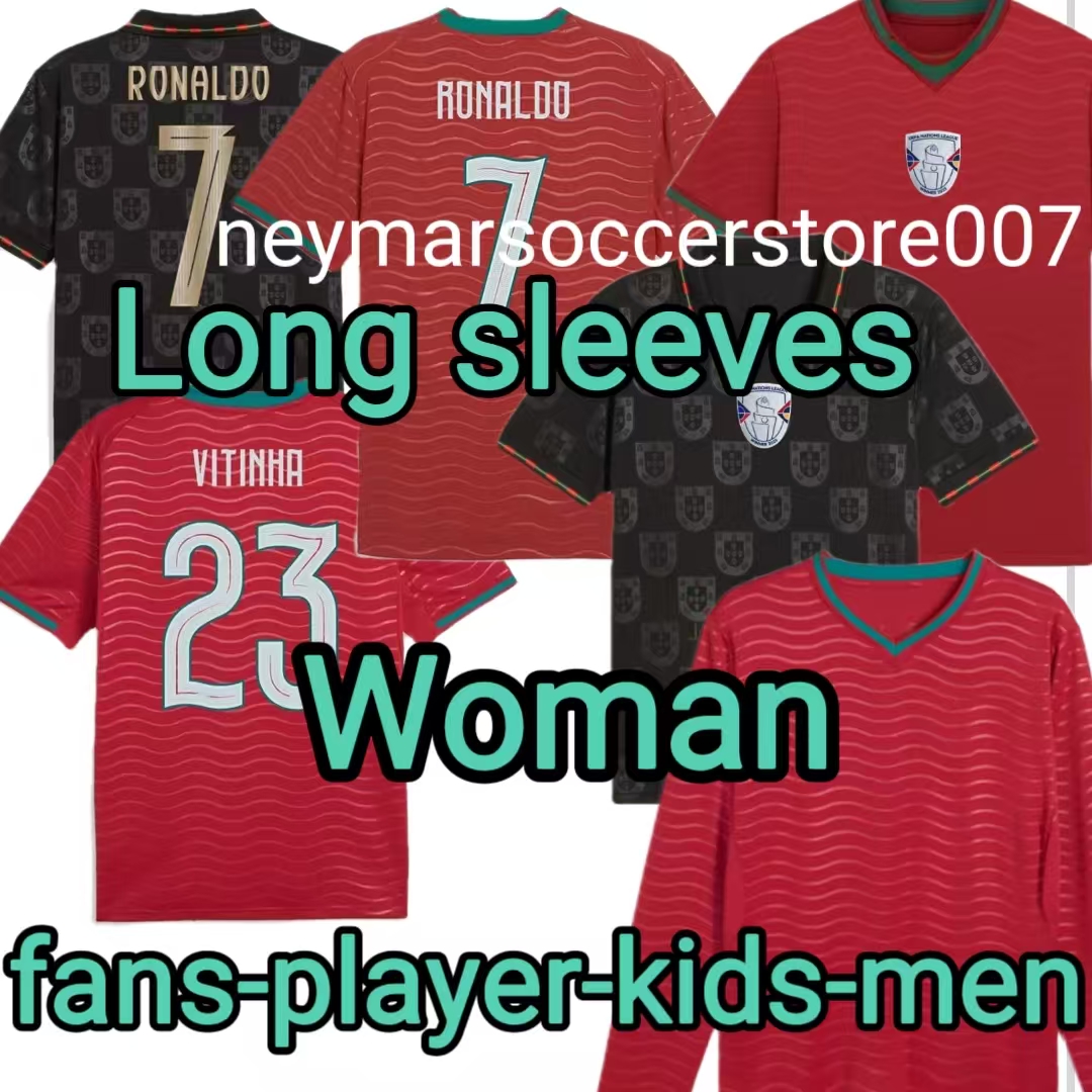 26 27portugalS soccer jerseys RUBEN RONALDO PEPE Portugieser 25 26 27 Portuguese football shirt Men Kids kit sets 3XL 4XL team Portugals tops thailand