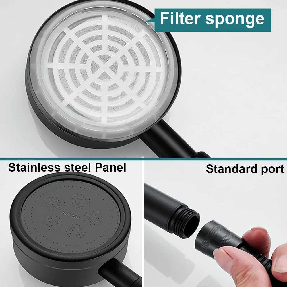 Stainless Steel Shower Head Set 304Showering And Bathing Handheld High-pressure Shower Head Set For Home Use Bathroom Accessory C251220